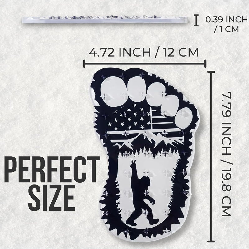 devembr Snowboard Stomp Pad for Bigfoot Lovers, Funny Stomp Pads Snowboarding with 3D Bumps Design, PVC Material - Image 5